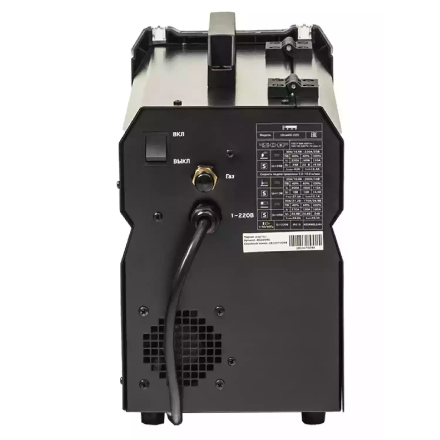 Полуавтомат КЕДР ULTRAMIG-220 (230В, 30-220А) - 3