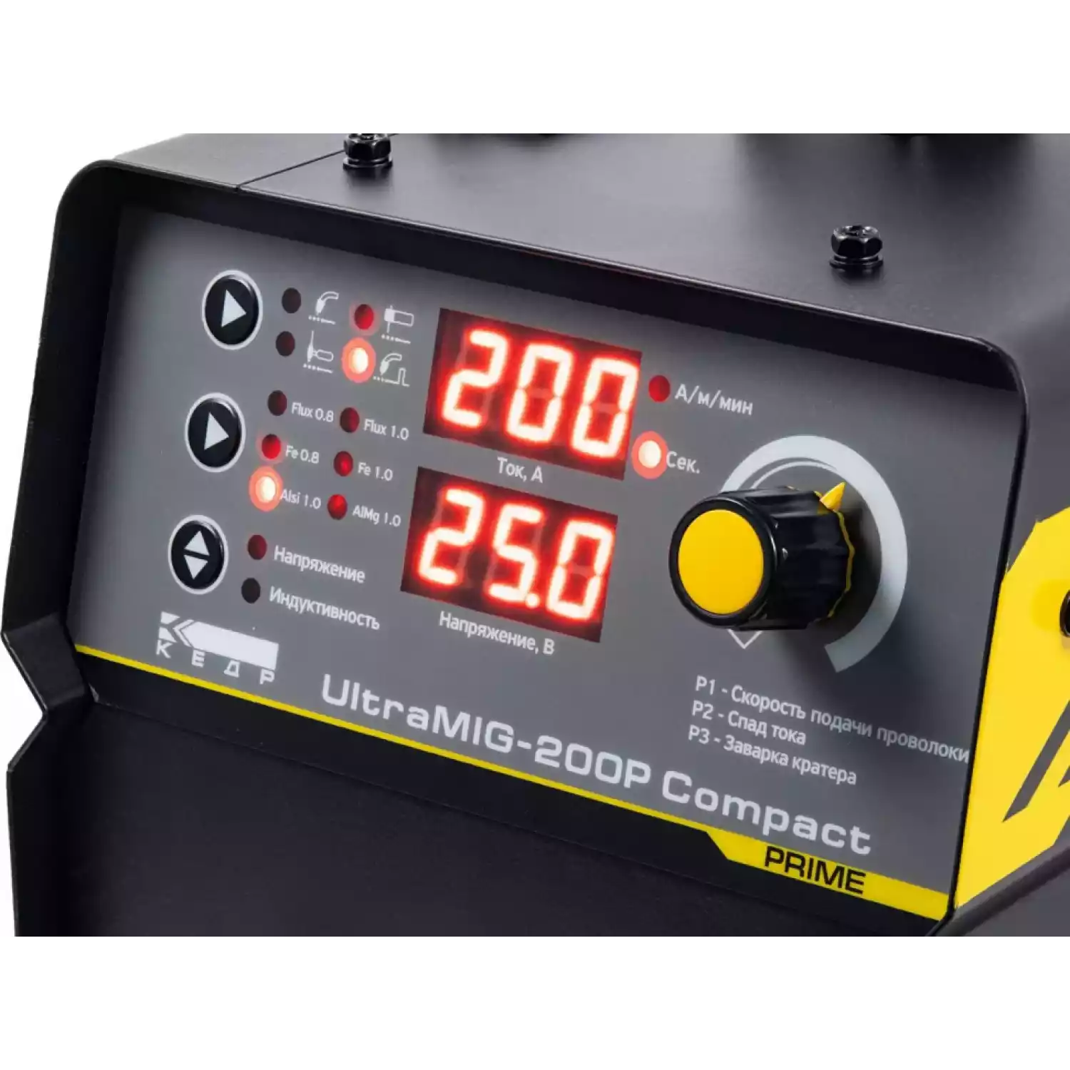 Полуавтомат КЕДР ULTRAMIG-200P COMPACT (220В, 20-200А) - 2