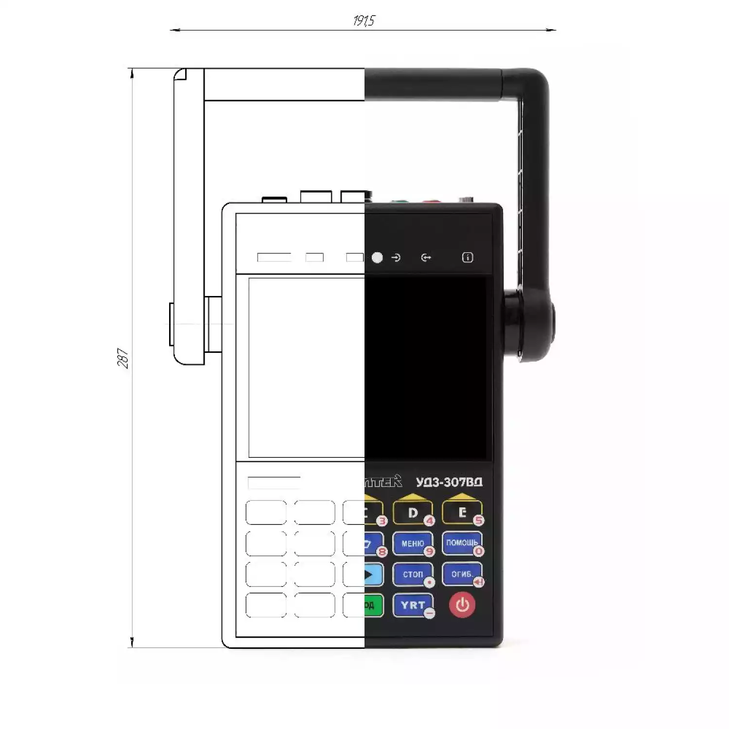 Ультразвуковой дефектоскоп Пеленг УД3-307ВД (без вихретока) - 5