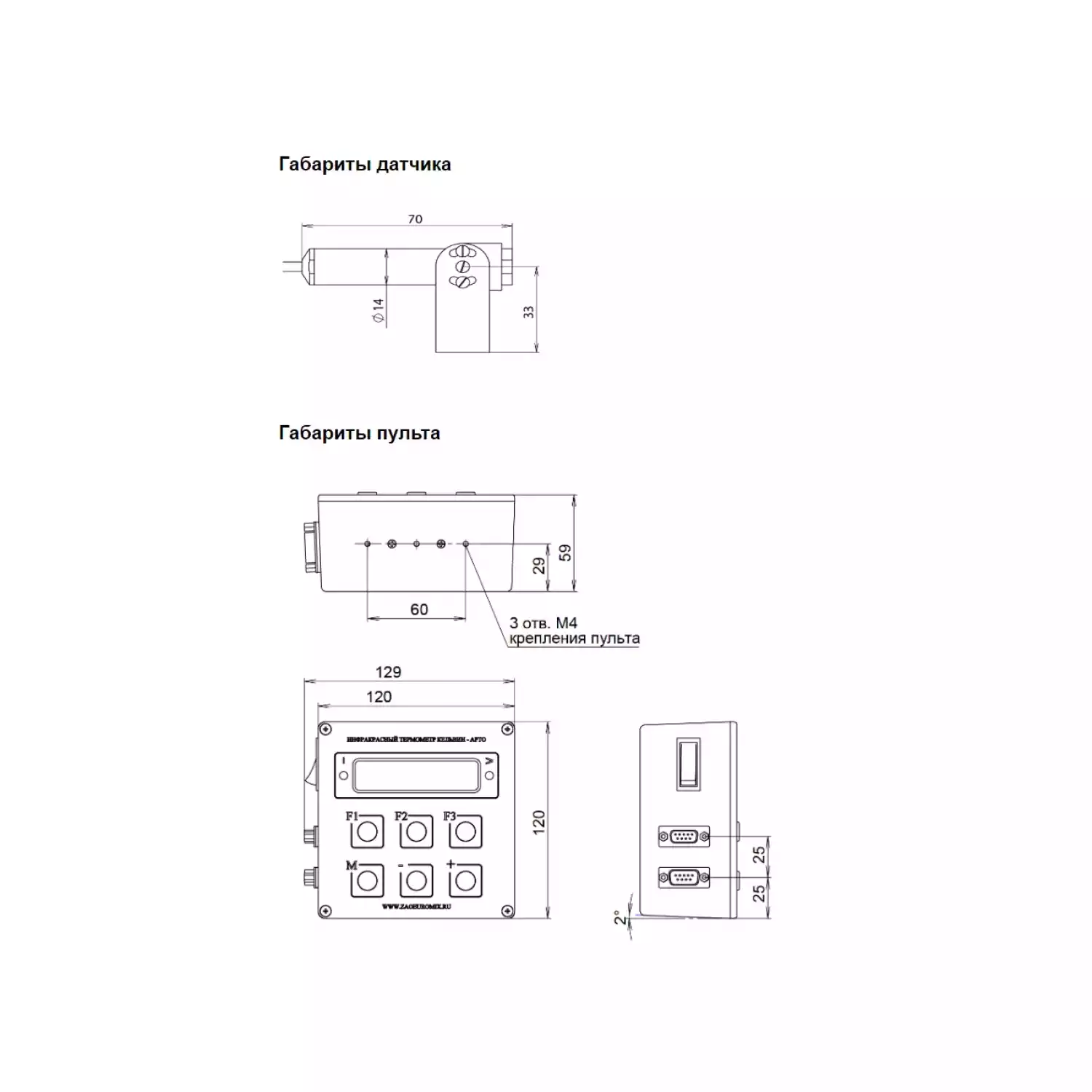 Пирометр Кельвин АРТО с датчиком Ц - 3