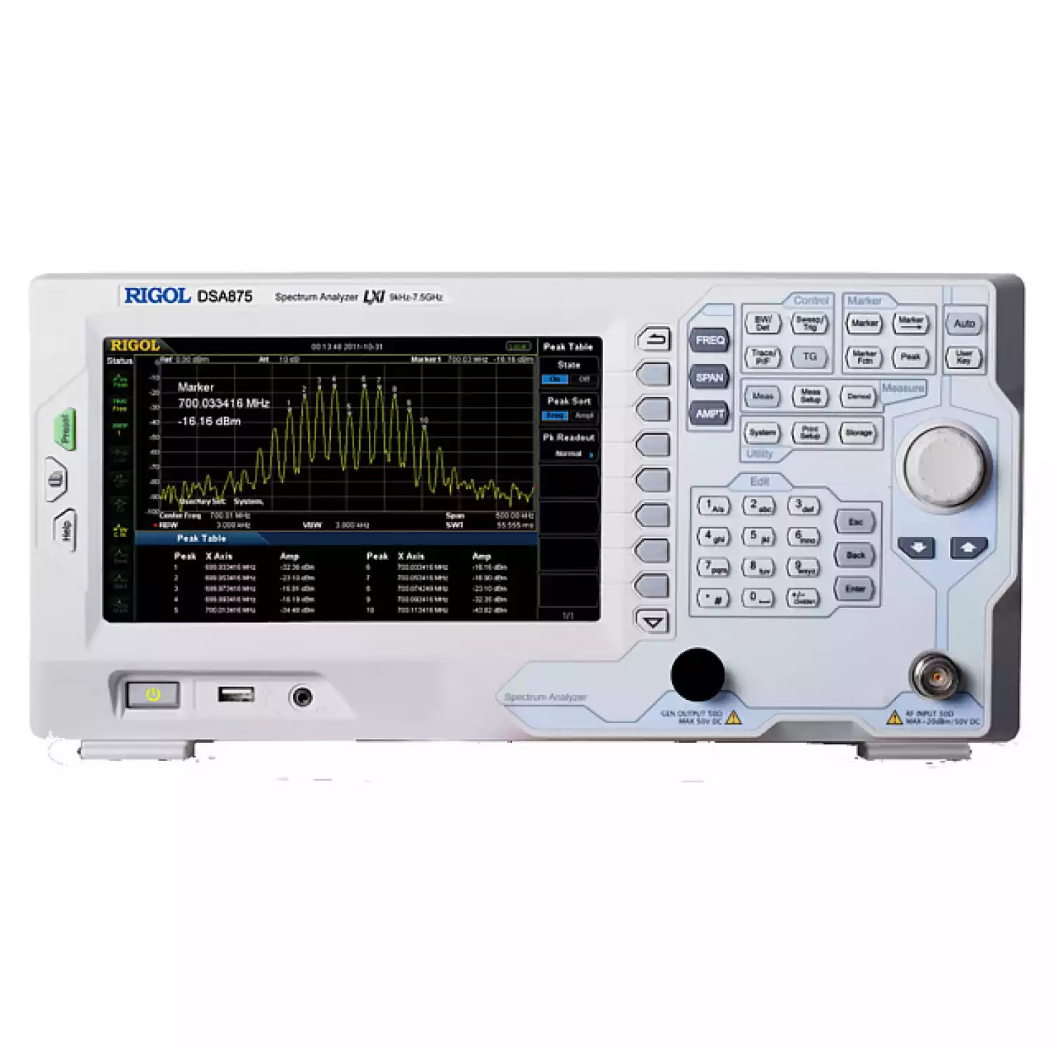 Анализатор спектра RIGOL DSA875 - 1