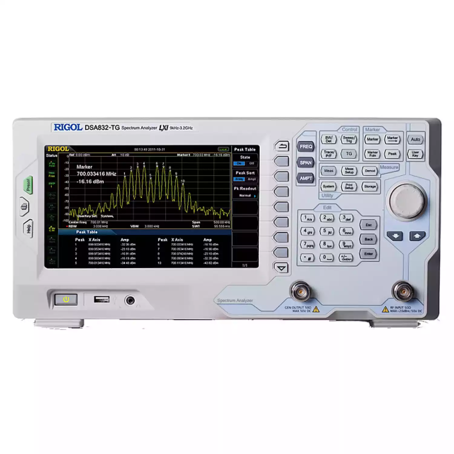 Анализатор спектра реального времени RIGOL DSA832-TG - 1