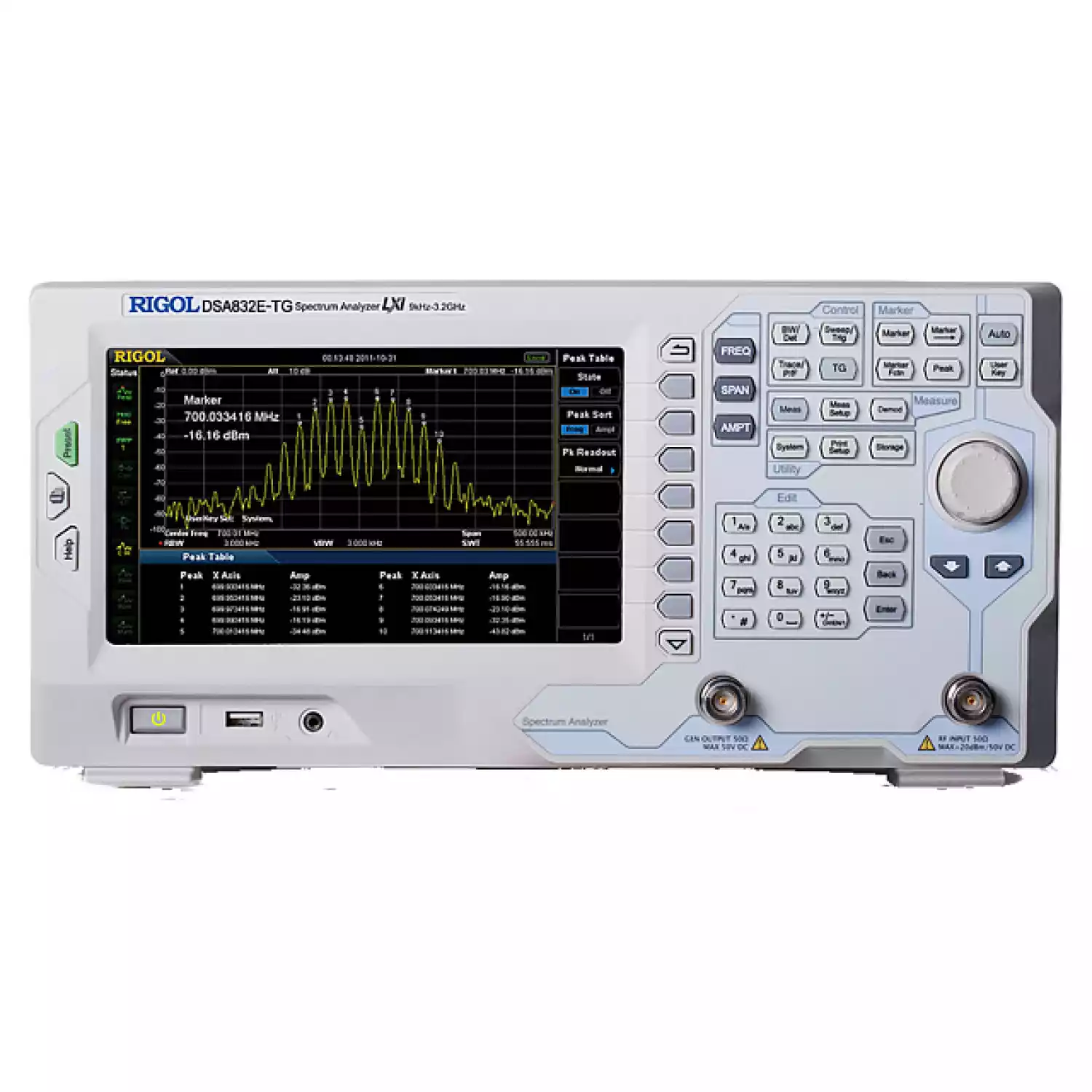 Анализатор спектра RIGOL DSA832E-TG с трекинг-генератором - 1