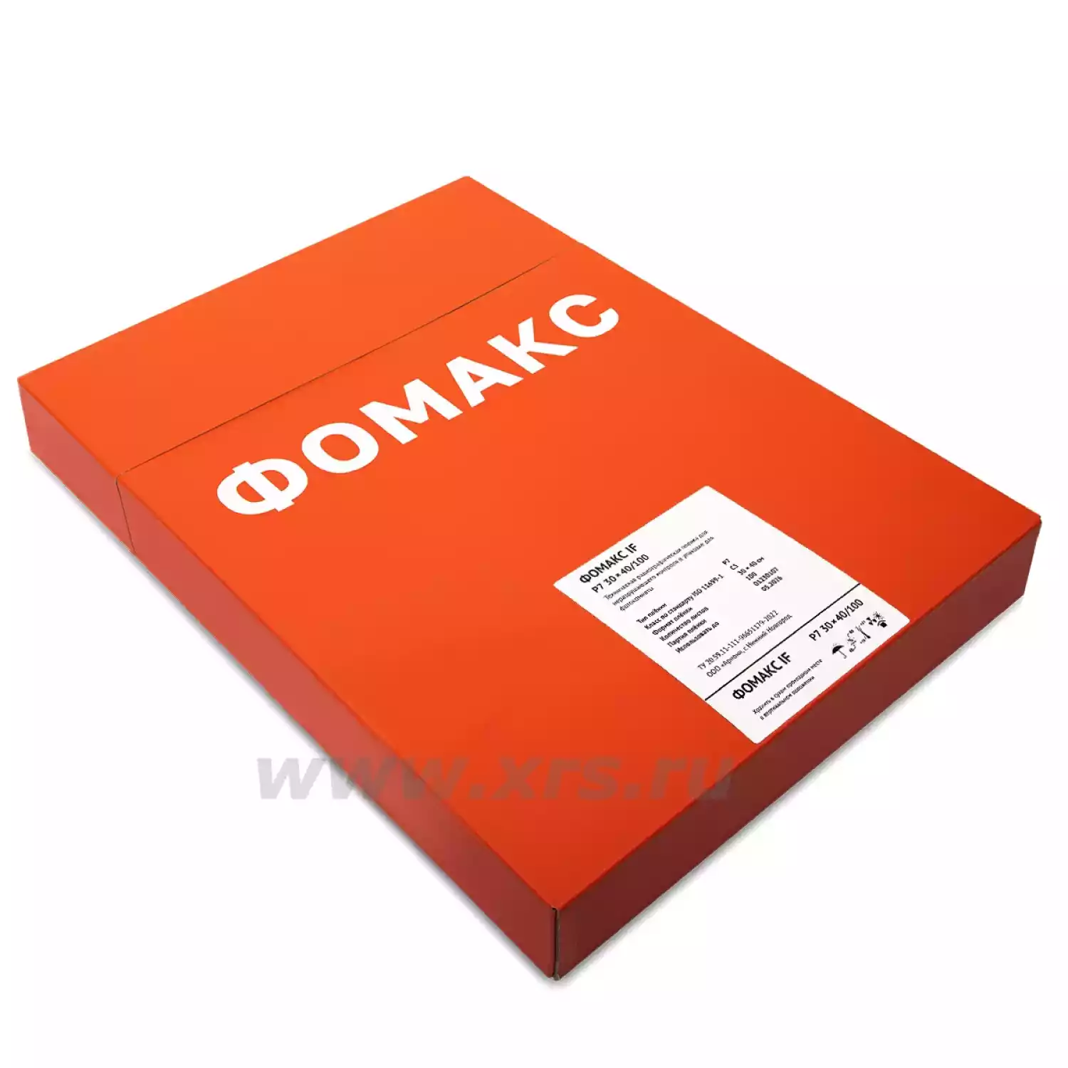 Рентгенпленка ФОМАКС Р7 30 × 40 NIF (100 листов) - 4