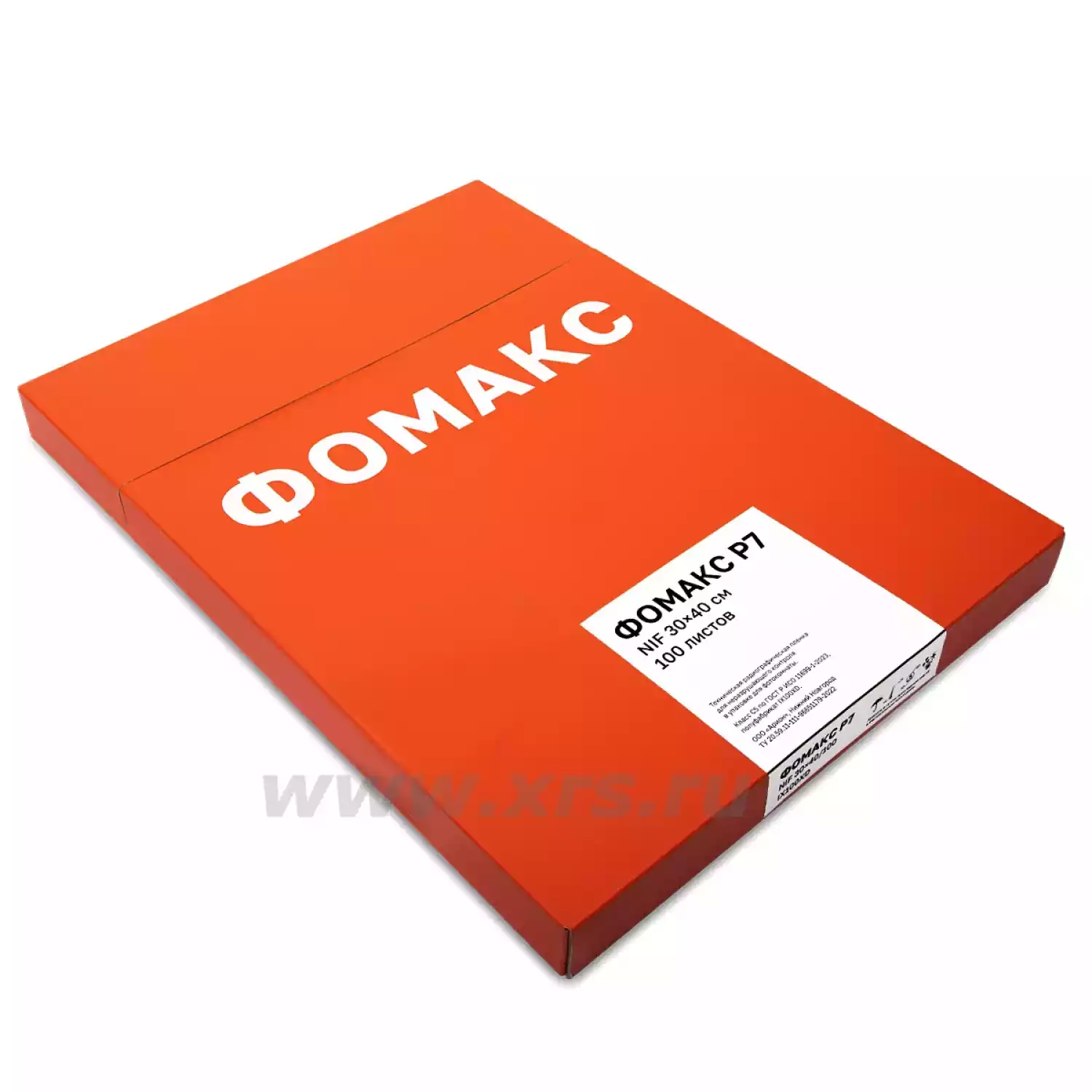 Рентгенпленка ФОМАКС Р7 30 × 40 NIF (100 листов) - 7