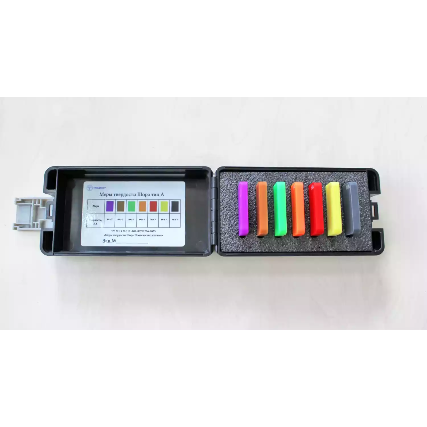 Комплект мер твёрдости Шора тип A (7 шт. HA) - 2