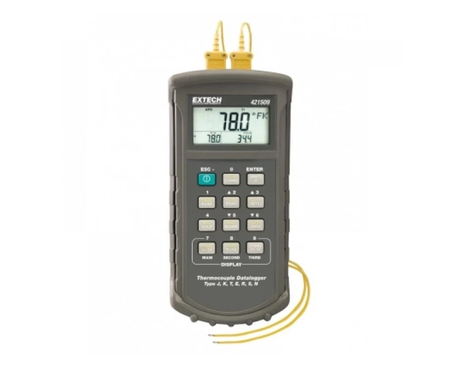 Измеритель температуры - регистратор данных Extech 421509 с сигналом - 1
