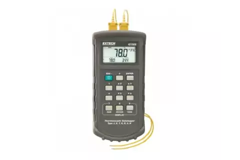 Измеритель температуры - регистратор данных Extech 421509 с сигналом