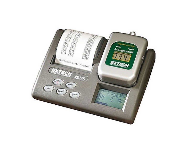 Регистратор данных температуры / влажности Extech 42276 с принтером - 1