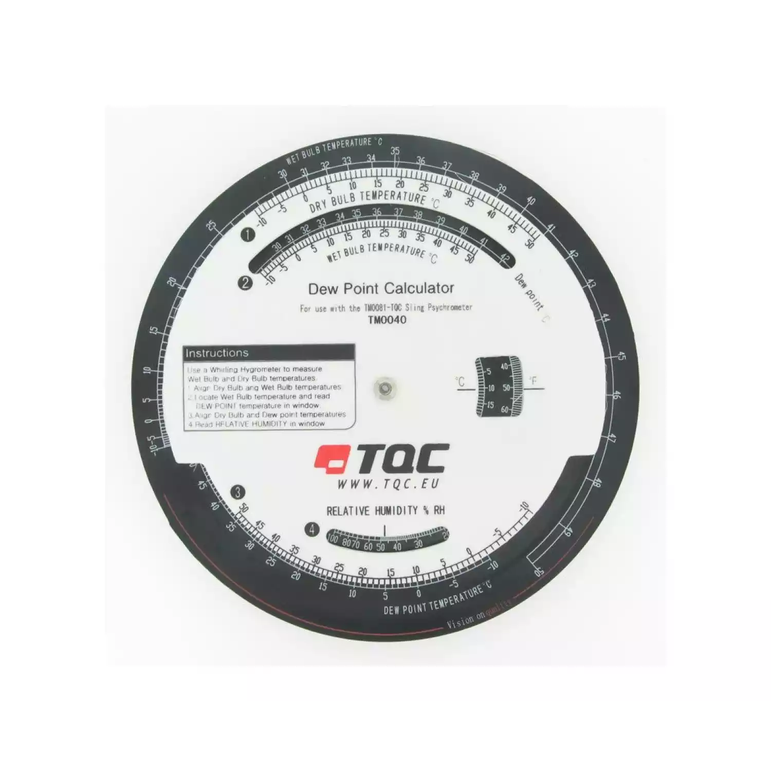 Калькулятор точки росы TQC TM0040 - 1