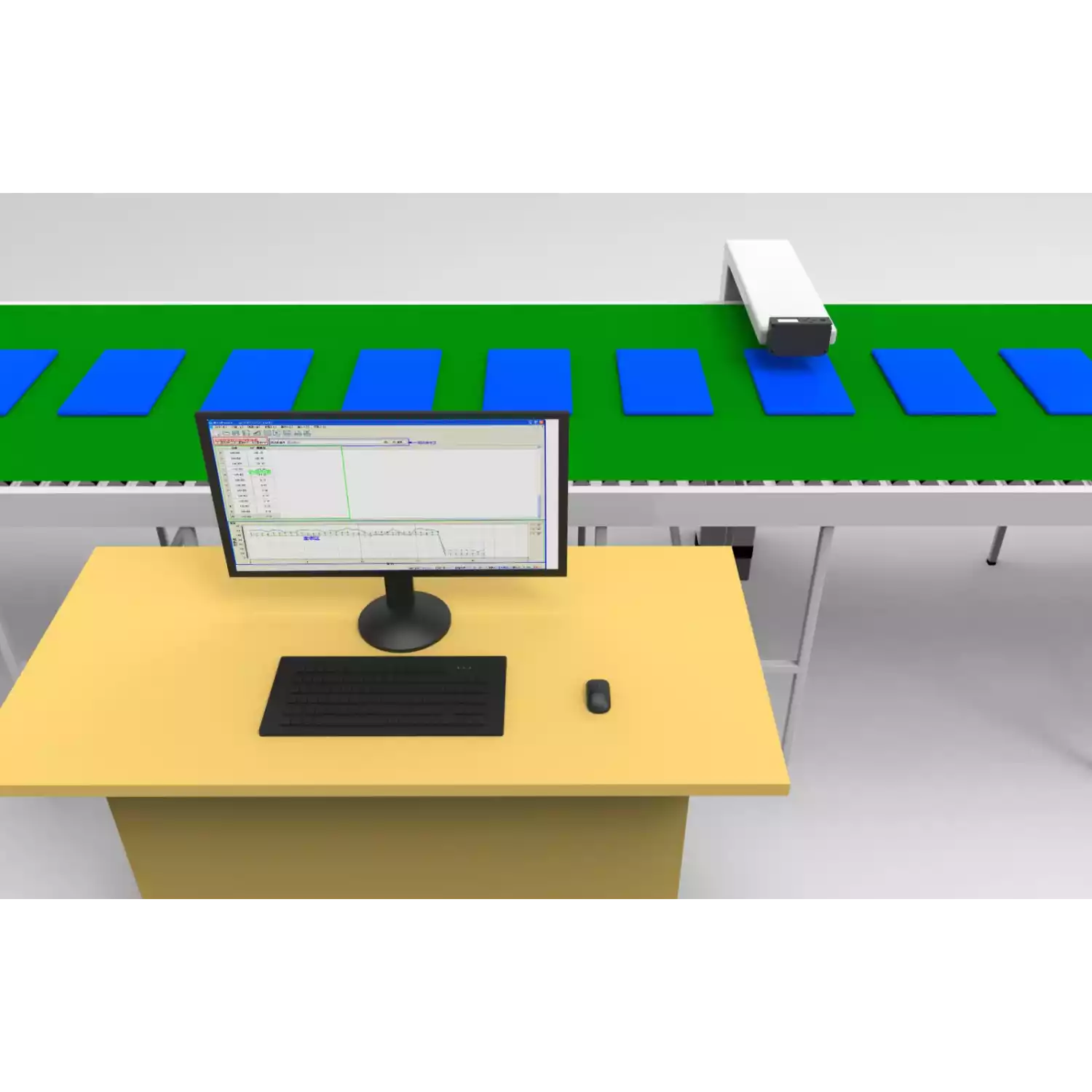 Бесконтактный онлайн блескомер фотоэлектрический БФ одноугловой 60°/60° - 8
