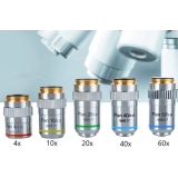 Объектив PL40X/0,65 (160/0,17) подпружиненный, рабочее расстояние 3,73 мм для В7-ММП купить в Москве