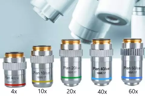 Объектив PL40X/0,65 (160/0,17) подпружиненный, рабочее расстояние 3,73 мм для В7-ММП