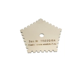 Толщиномер мокрого слоя: гребёнка В7-1706/1 Нержавеющая сталь, измеряемый диапазон 0–100 мкм купить в Москве