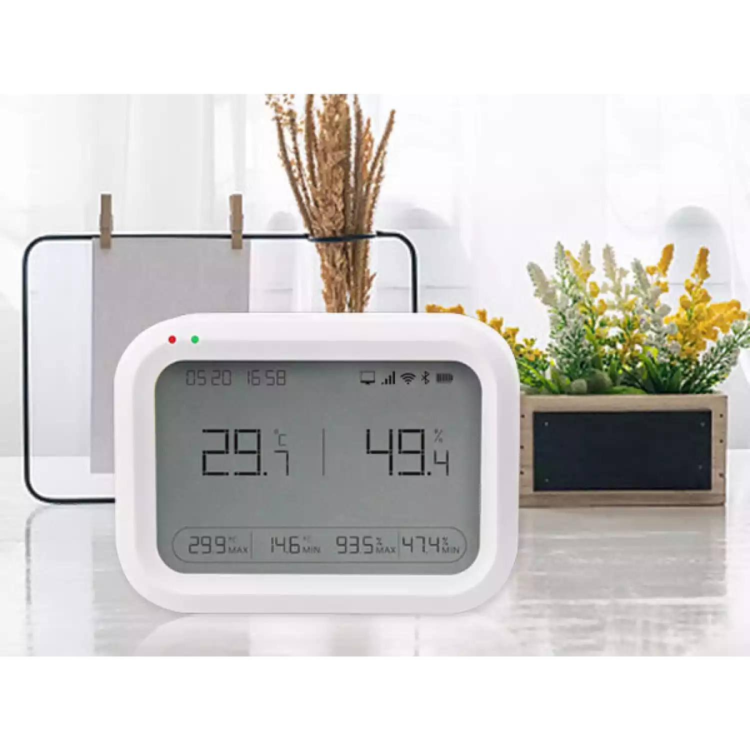 Регистратор температуры и влажности (дата-логгер) многоразовый стационарный модель COEUS-UEX ETU30-В7 с выносным датчиком с поверкой - 23