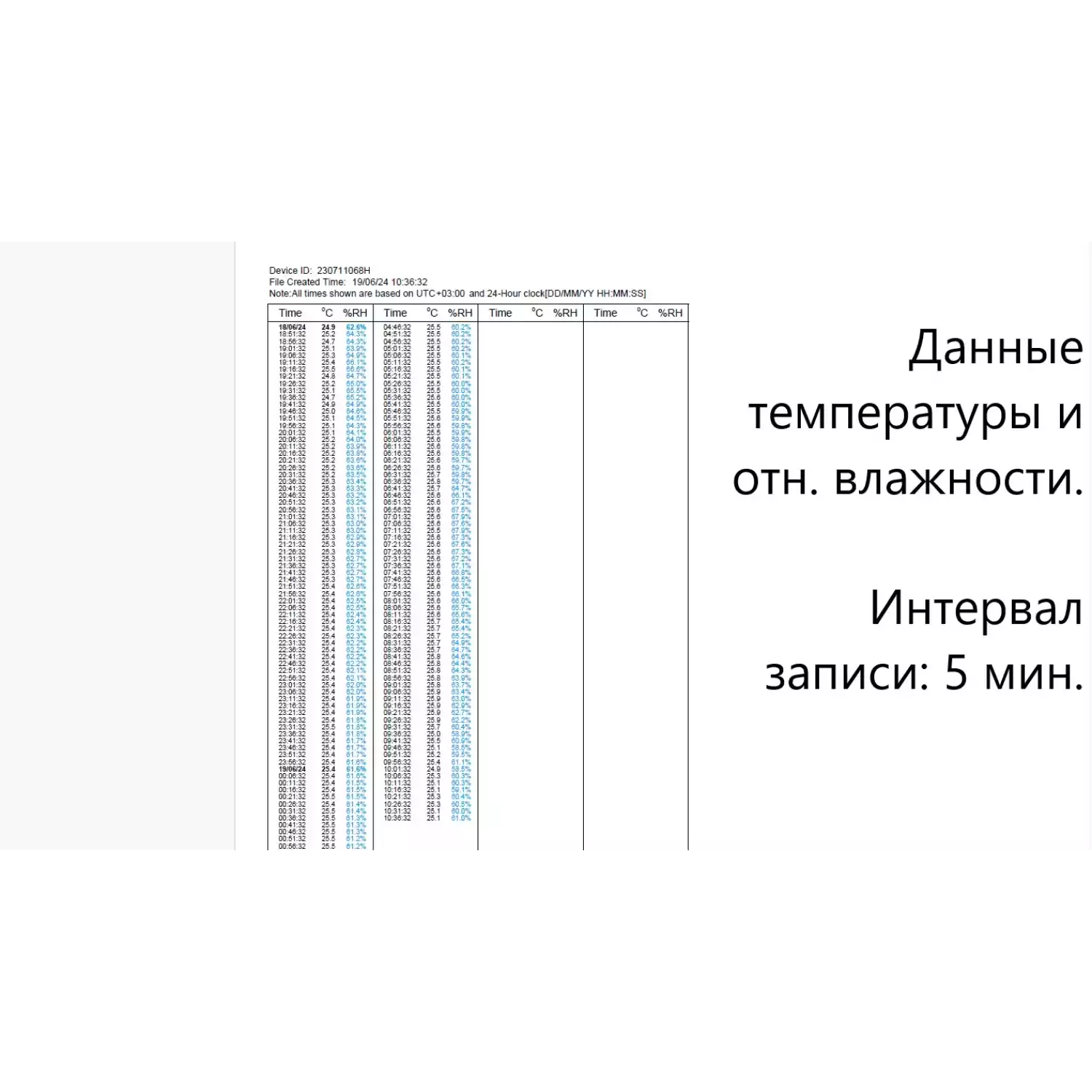 Регистратор температуры и влажности (дата-логгер) многоразовый стационарный модель COEUS-UEX ETU30-В7 с выносным датчиком с поверкой - 9