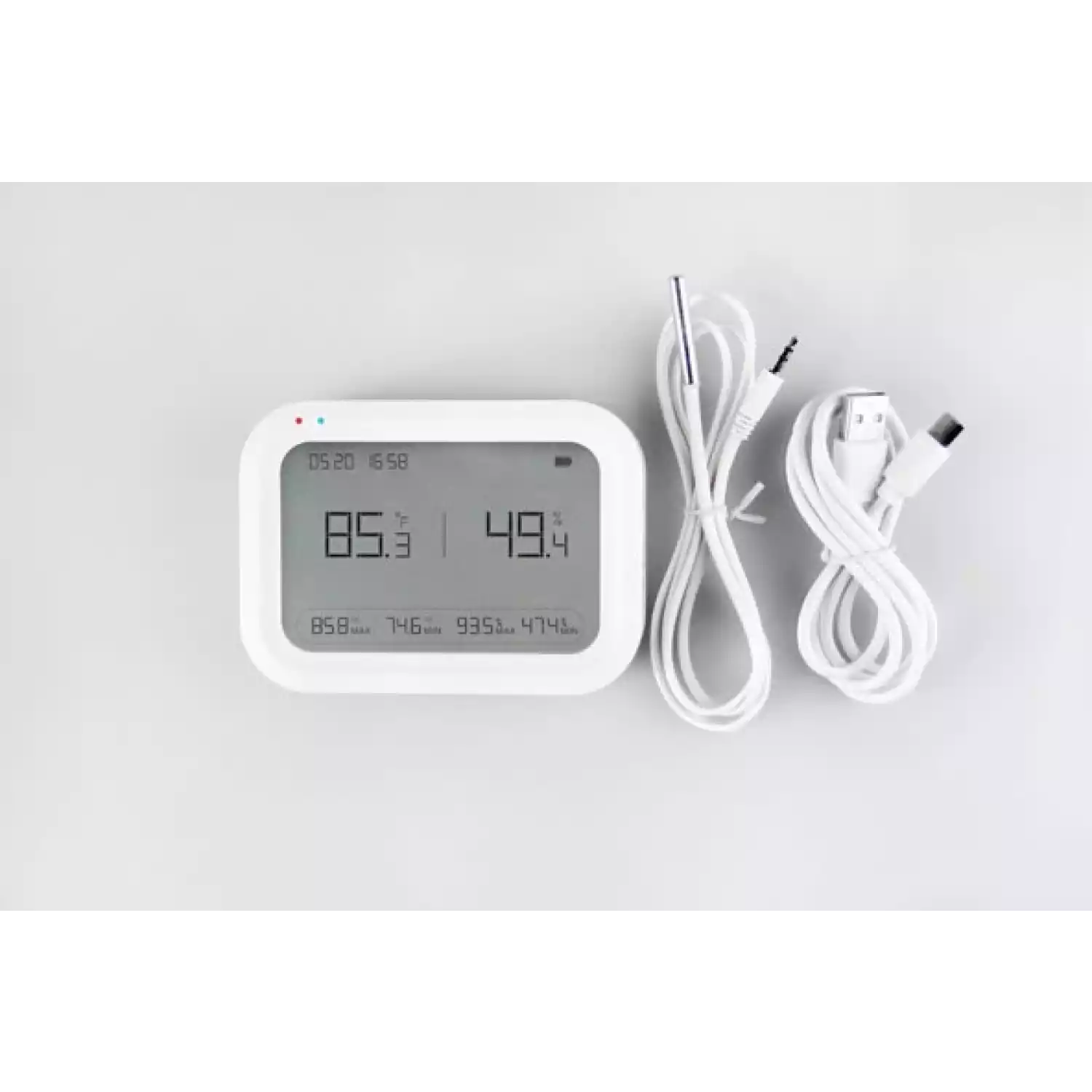 Регистратор температуры и влажности (дата-логгер) многоразовый стационарный COEUS-UEX ETU100-В7 для низких температур, сухого льда с выносным датчиком - 4