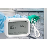 Регистратор температуры и влажности (дата-логгер) многоразовый стационарный COEUS-UEX ETU100-В7 для низких температур, сухого льда с выносным датчиком купить в Москве