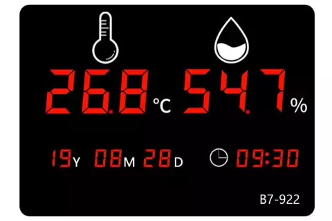 Термогигрометр В7-922А настенный цифровой для помещений с поверкой