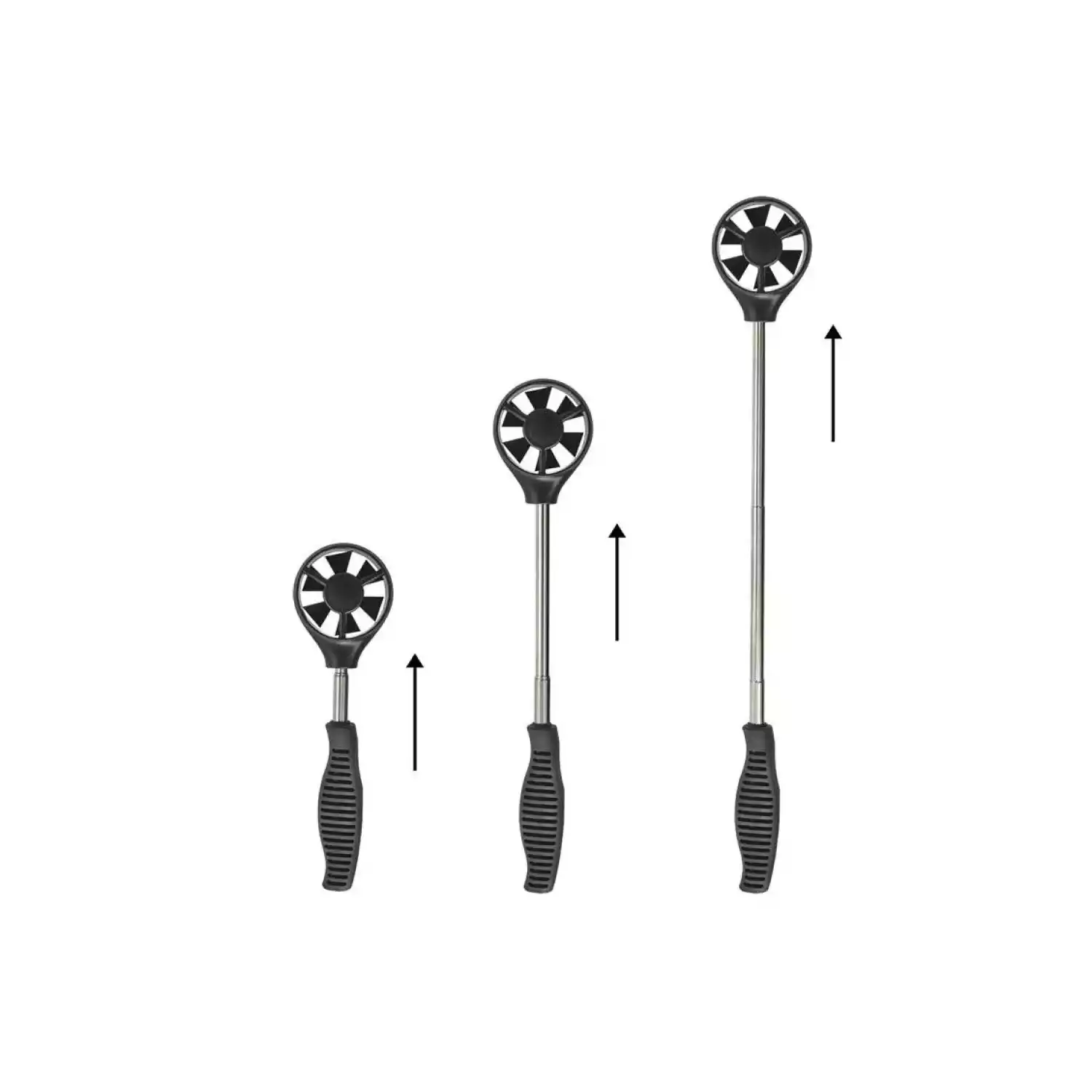 Анемометр с выносным телескопическим зондом-крыльчаткой В7-А9 с поверкой (термоанемометр+сила ветра по шкале Бофорта и холодного потока) - 7