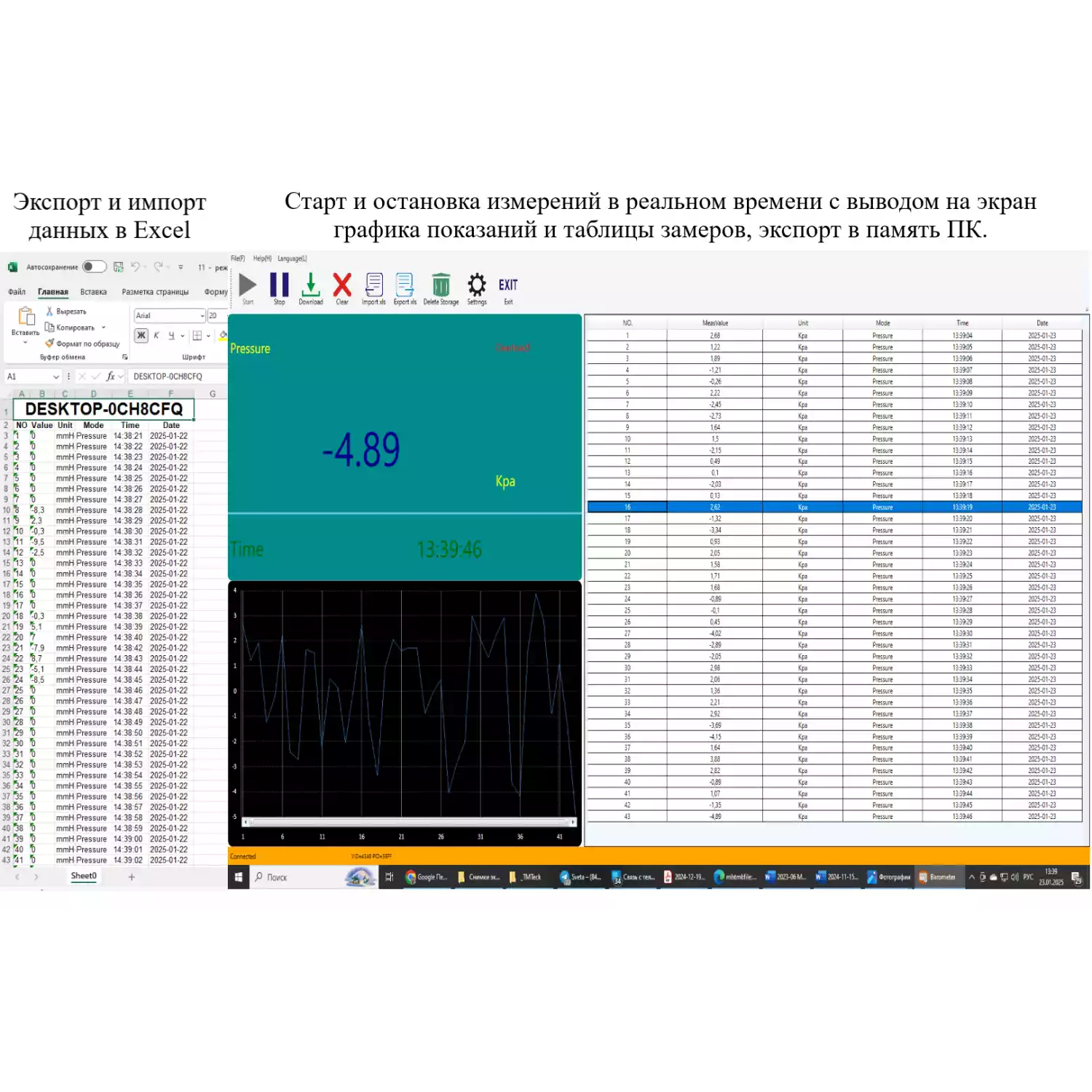 Манометр давления газа, жидкости и пара цифровой дифференциальный В7-5101 ±0,125 кПа - 17