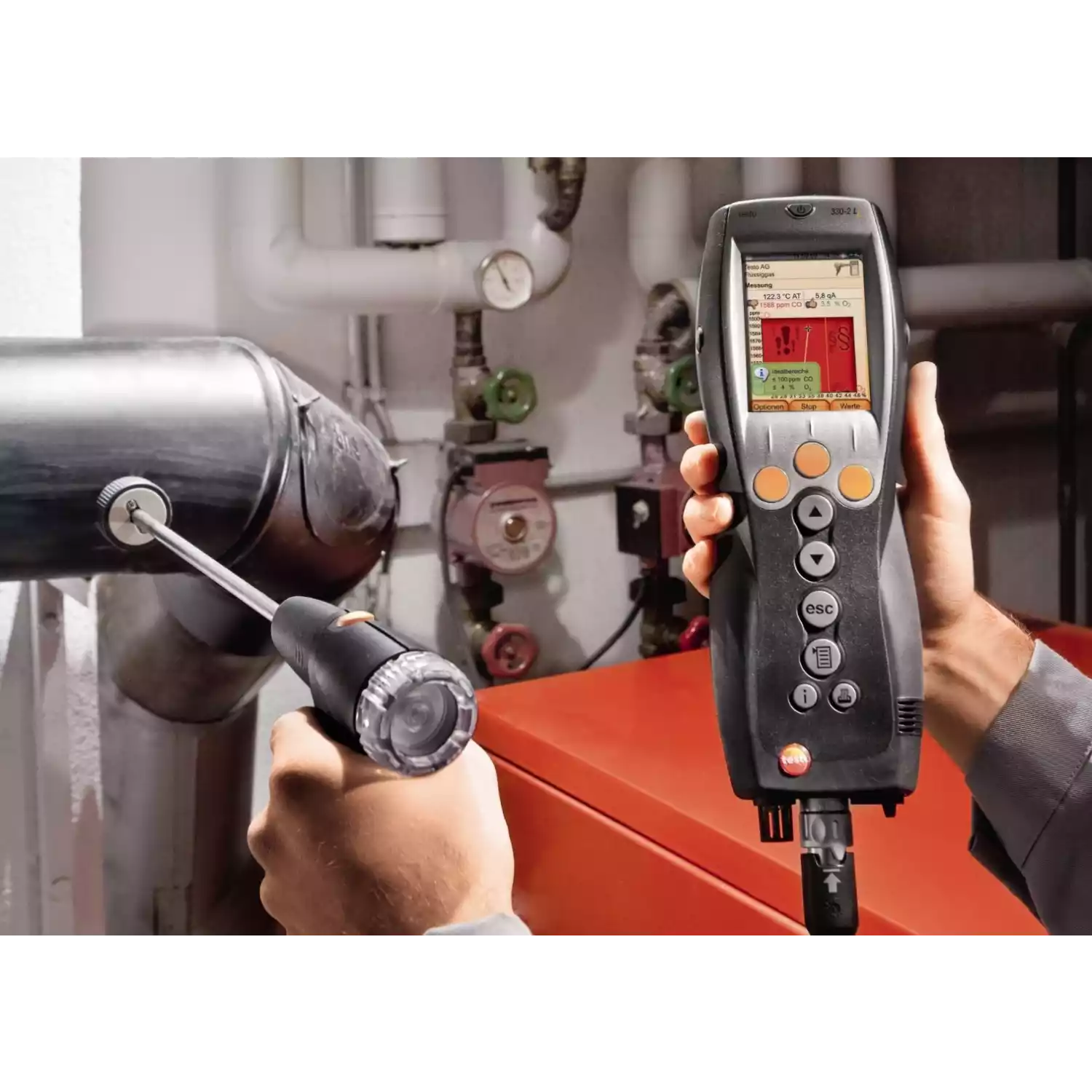 Анализатор дымовых газов testo 330-1 LL - 3