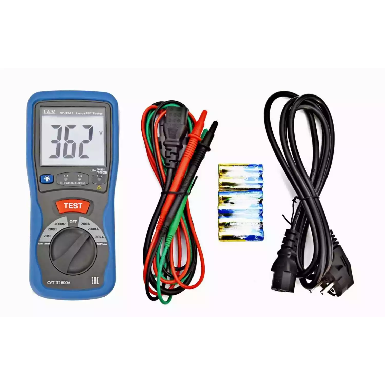 DT-5301 измеритель сопротивления петли фаза-нуль - 7