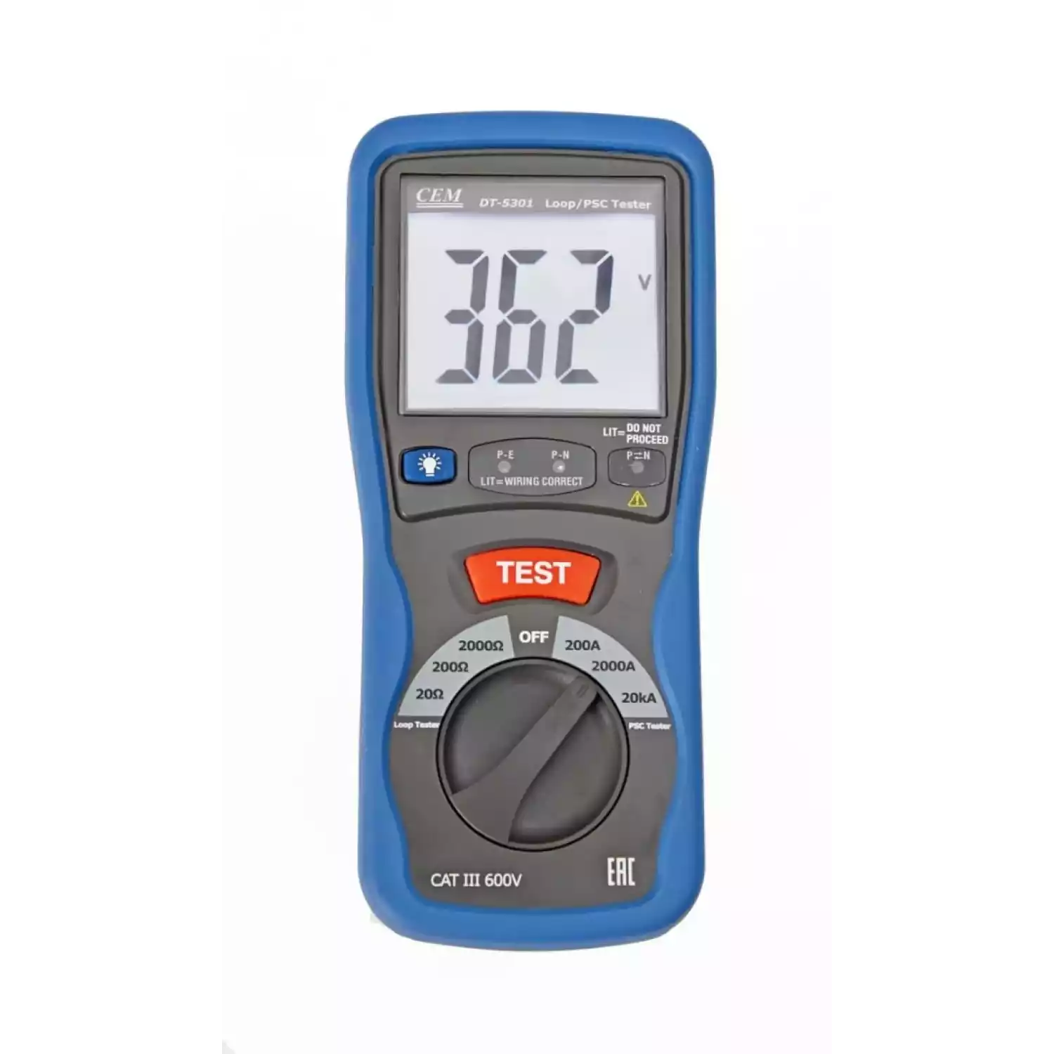 DT-5301 измеритель сопротивления петли фаза-нуль - 1