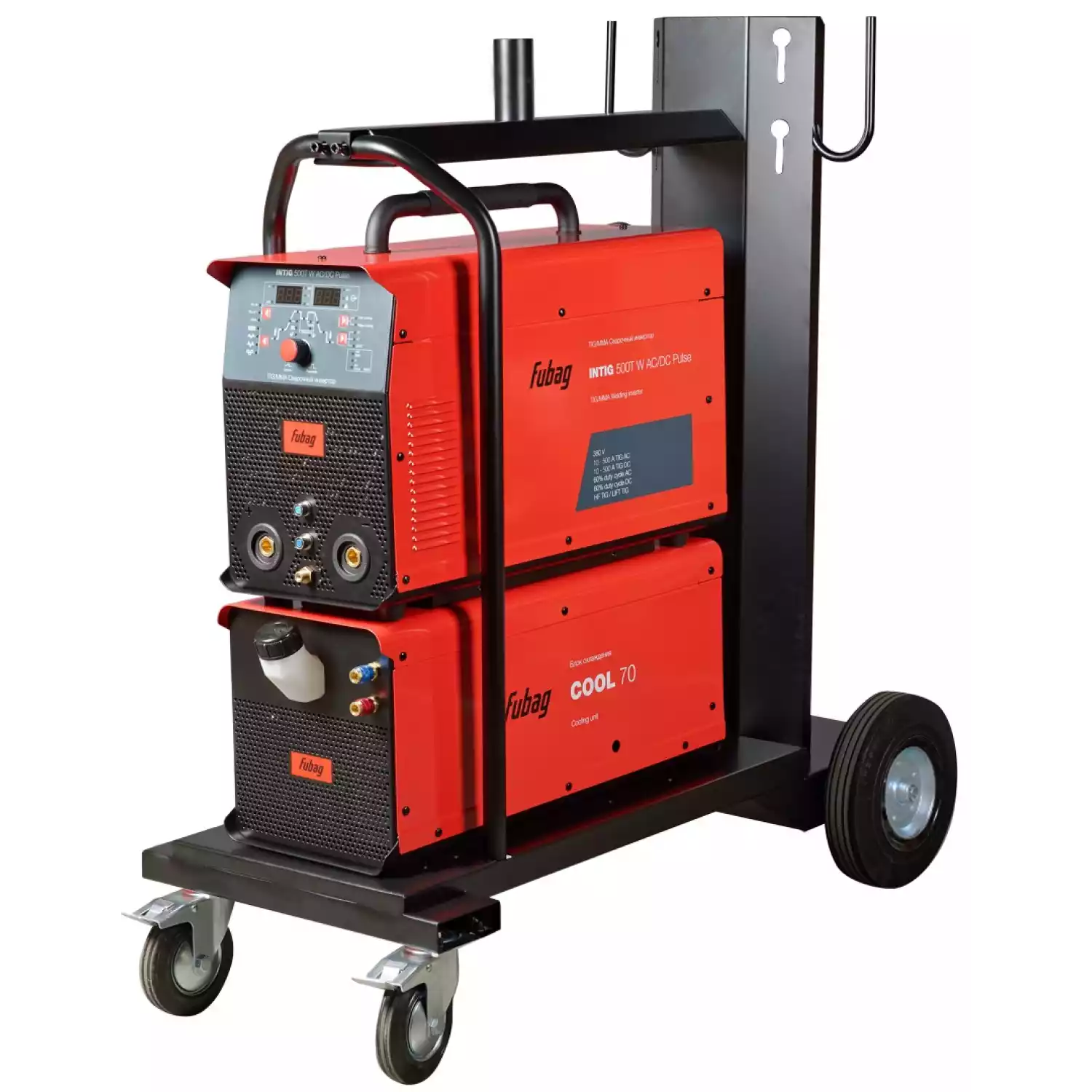 Сварочный инвертор FUBAG INTIG 500 T W AC/DC ПУЛЬС (PULSE) + Горелка FB TIG 18 5P 4 м + Блок жидкостного охлаждения Cool 70 + Тележка для аппаратов - 1