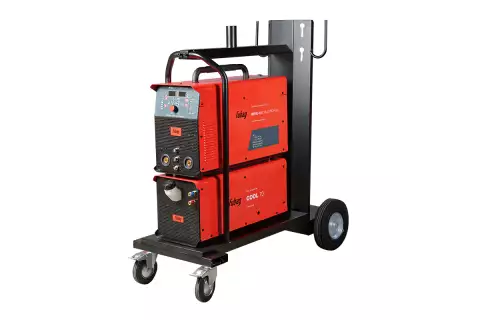 Сварочный инвертор FUBAG INTIG 400 T W AC/DC ПУЛЬС (PULSE) + Горелка FB TIG 450W 4 м + Адаптер разъема управления 5 pin + Блок жидкостного охлаждения Cool 70 + Тележка для аппаратов