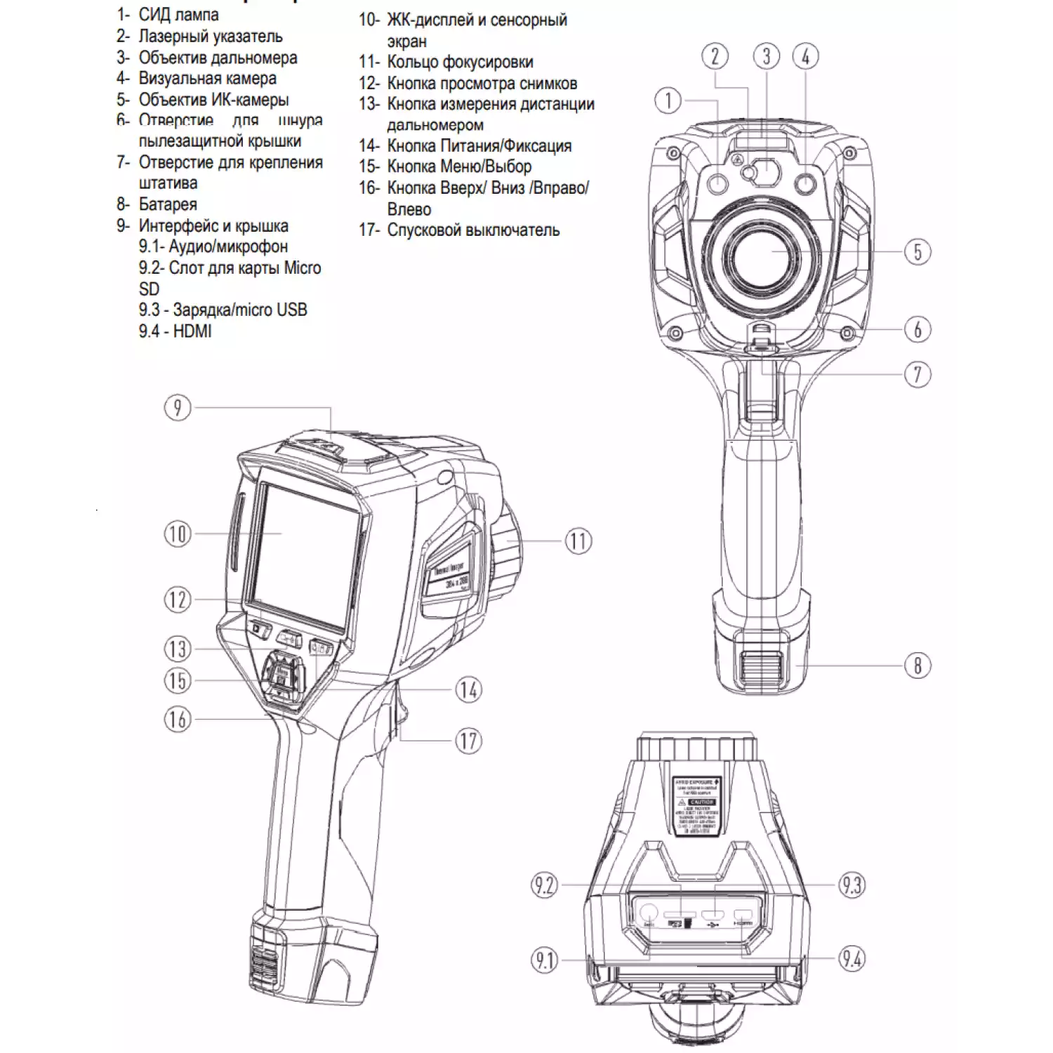 DT-9897H Тепловизор профессиональный - 6