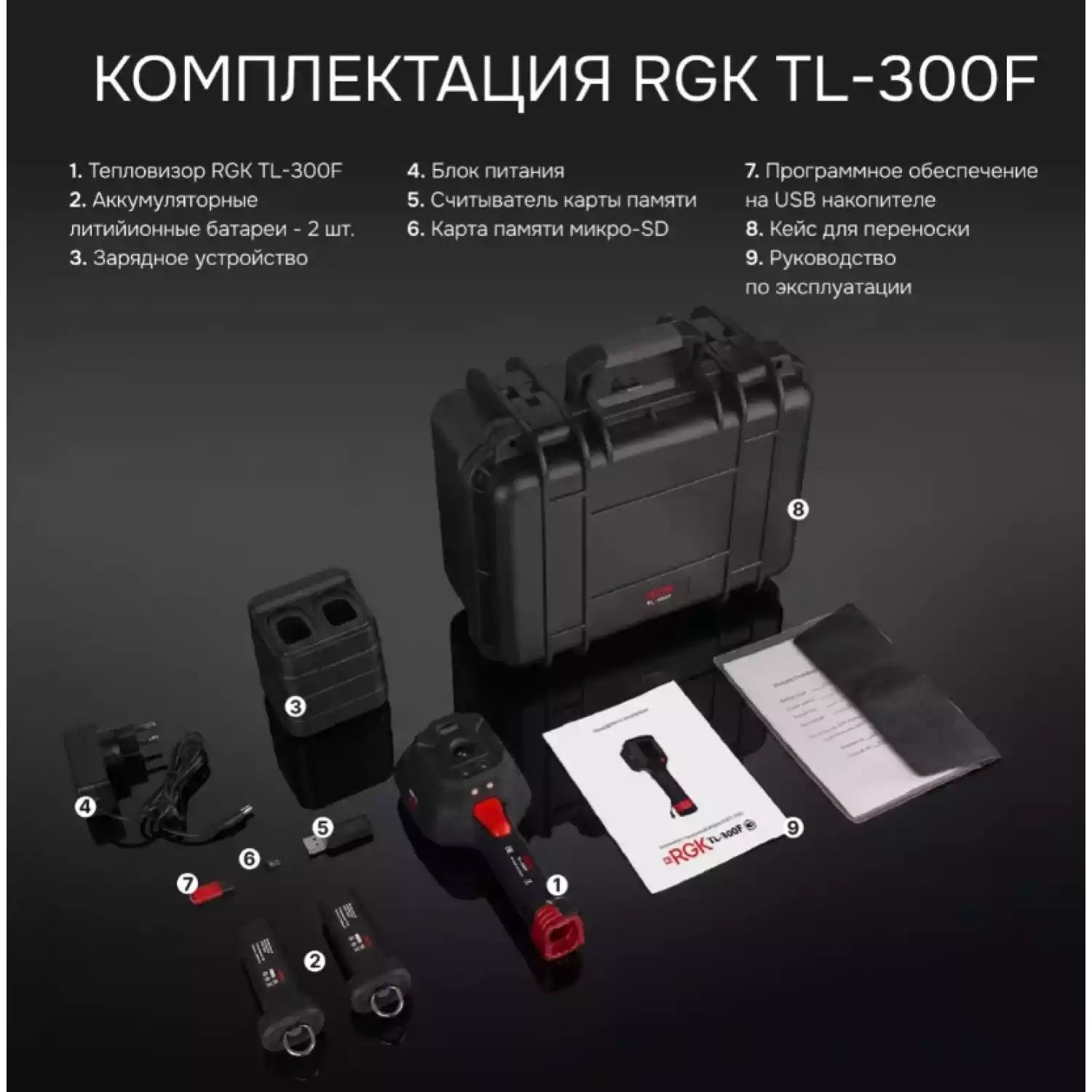 Тепловизор RGK TL-300F с поверкой - 8