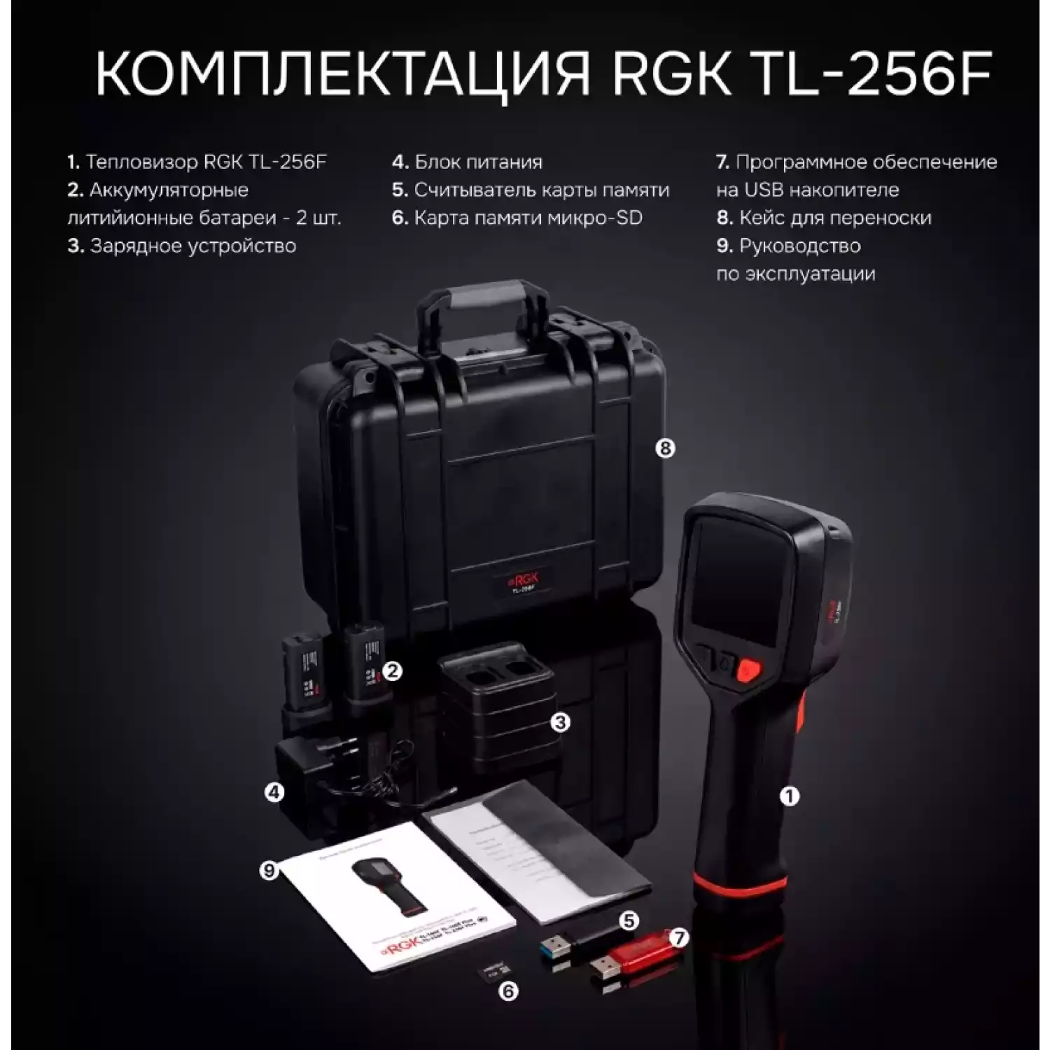 Тепловизор RGK TL-256F - 3