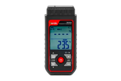 VERDO TR1103 Измеритель температуры с выносным зондом K/J-типа