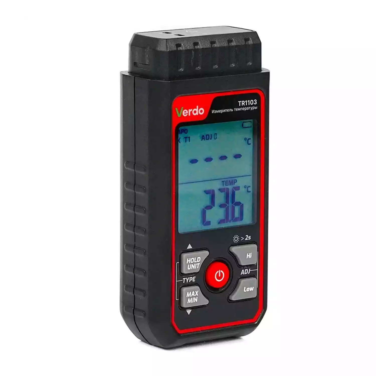 VERDO TR1103 Измеритель температуры с выносным зондом K/J-типа - 3