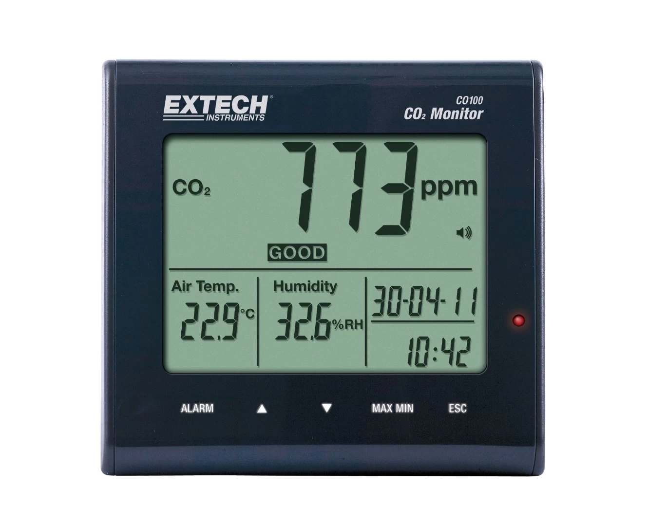 Настольный измеритель качества воздуха и концентрации углекислого газа Extech CO100 - 1