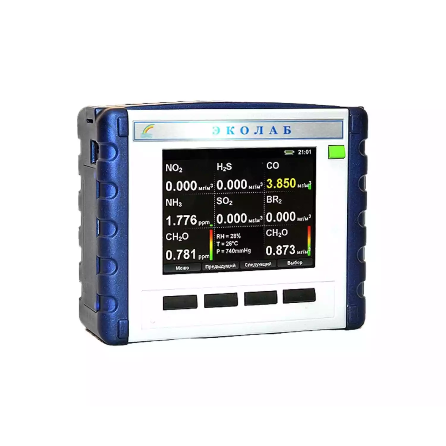 Портативный газоанализатор ЭКОЛАБ - 1