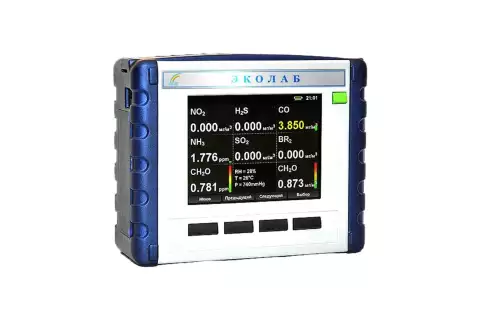 Портативный газоанализатор ЭКОЛАБ