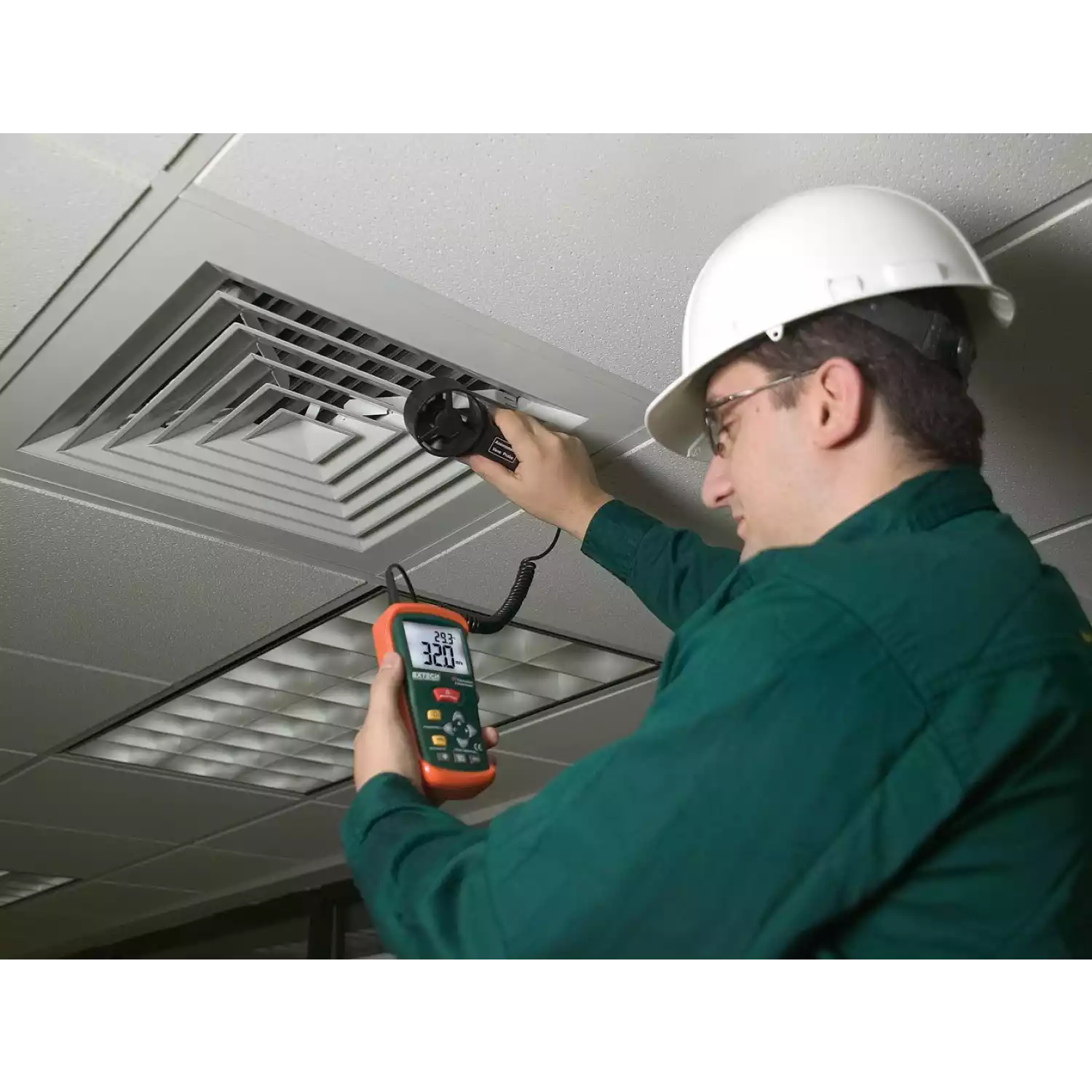 Термоанемометр CFM/CMM + ИК термометр Extech AN200 - 2