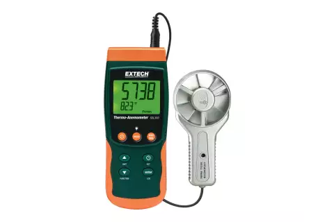 Термоанемометр/регистратор с металлическим вентилятором Extech SDL300