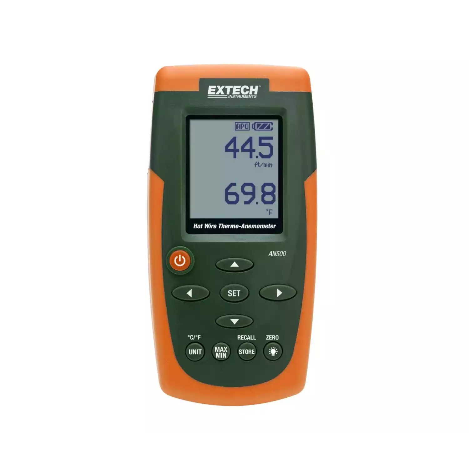 Термоанемометр с нитью накала/измеритель расхода воздуха Extech AN500 - 1