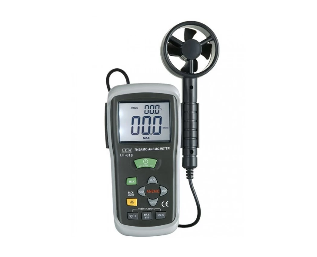Измеритель скорости воздуха и температуры DT-618 - 1