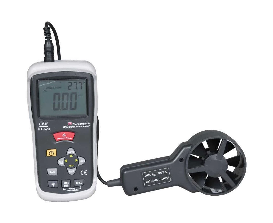 Измеритель скорости воздуха и температуры DT-620 - 1