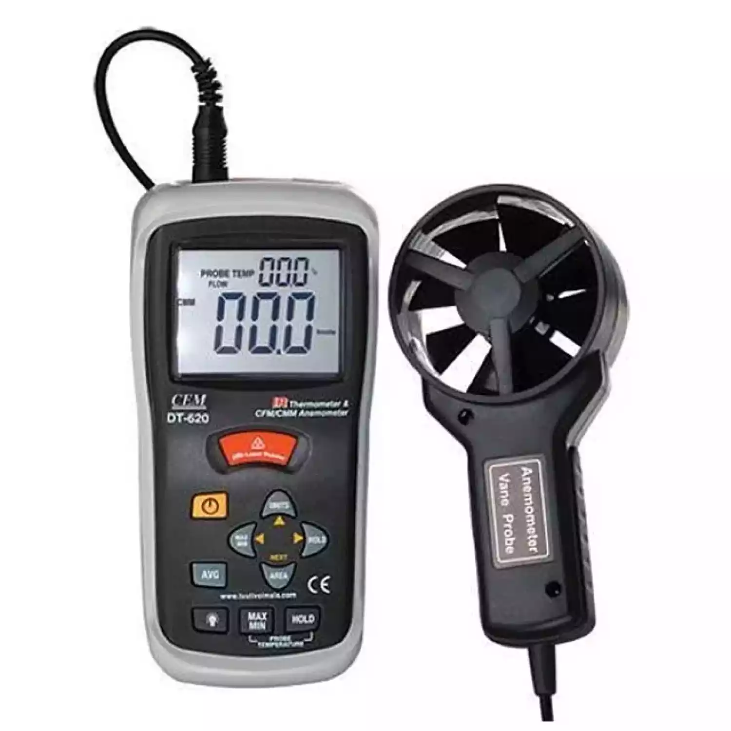 Измеритель скорости воздуха и температуры DT-620 - 1