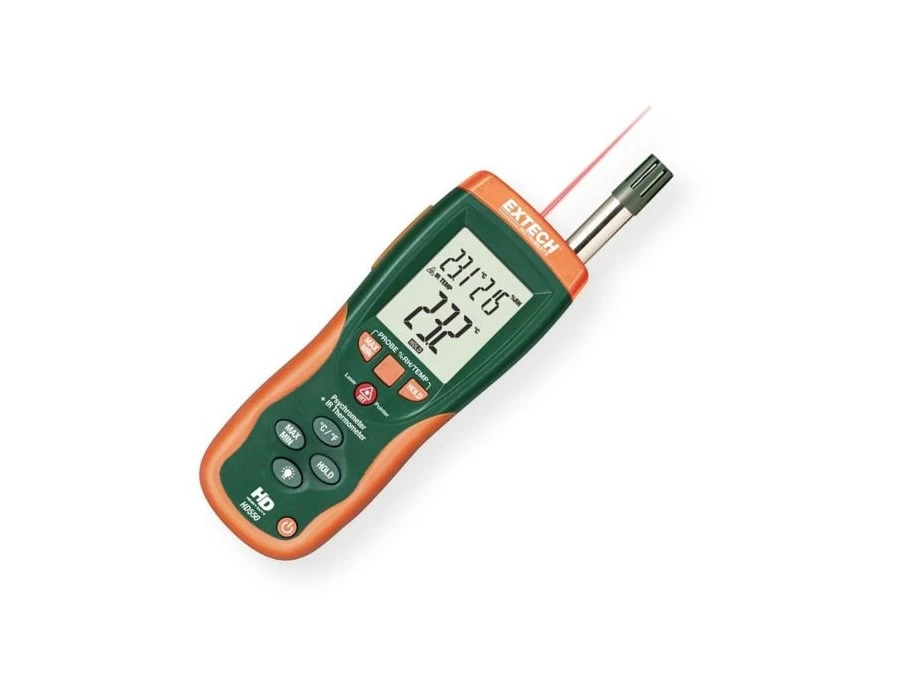 Психрометр + инфракрасный термометр с GPP (г/кг) Extech HD550 - 1