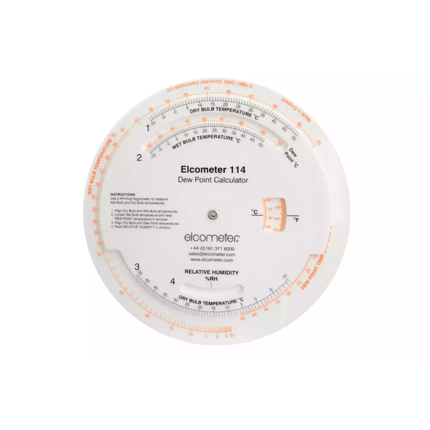 Калькулятор точки росы Elcometer 114 - 1