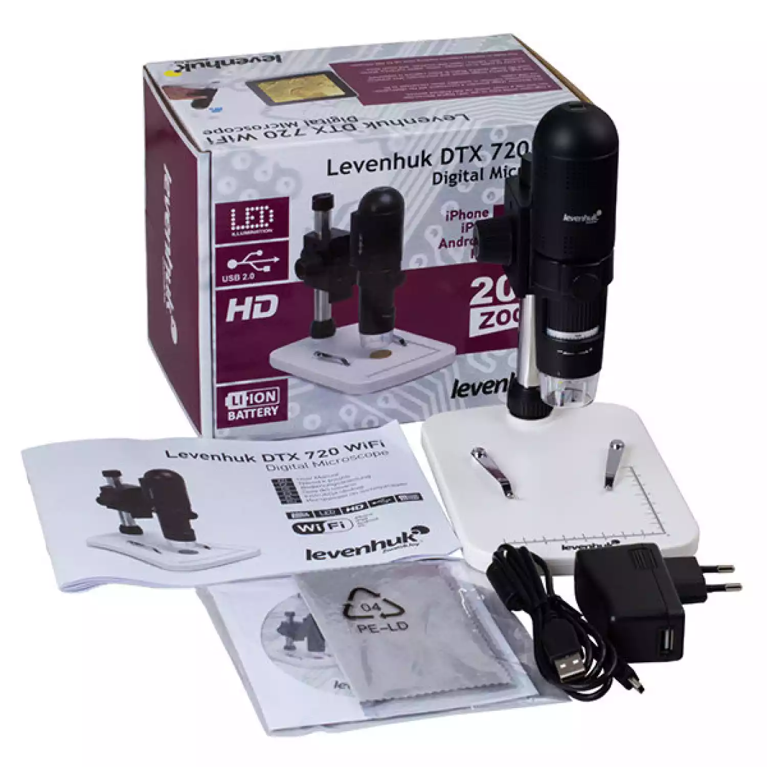 Микроскоп цифровой Levenhuk DTX 720 WiFi - 3
