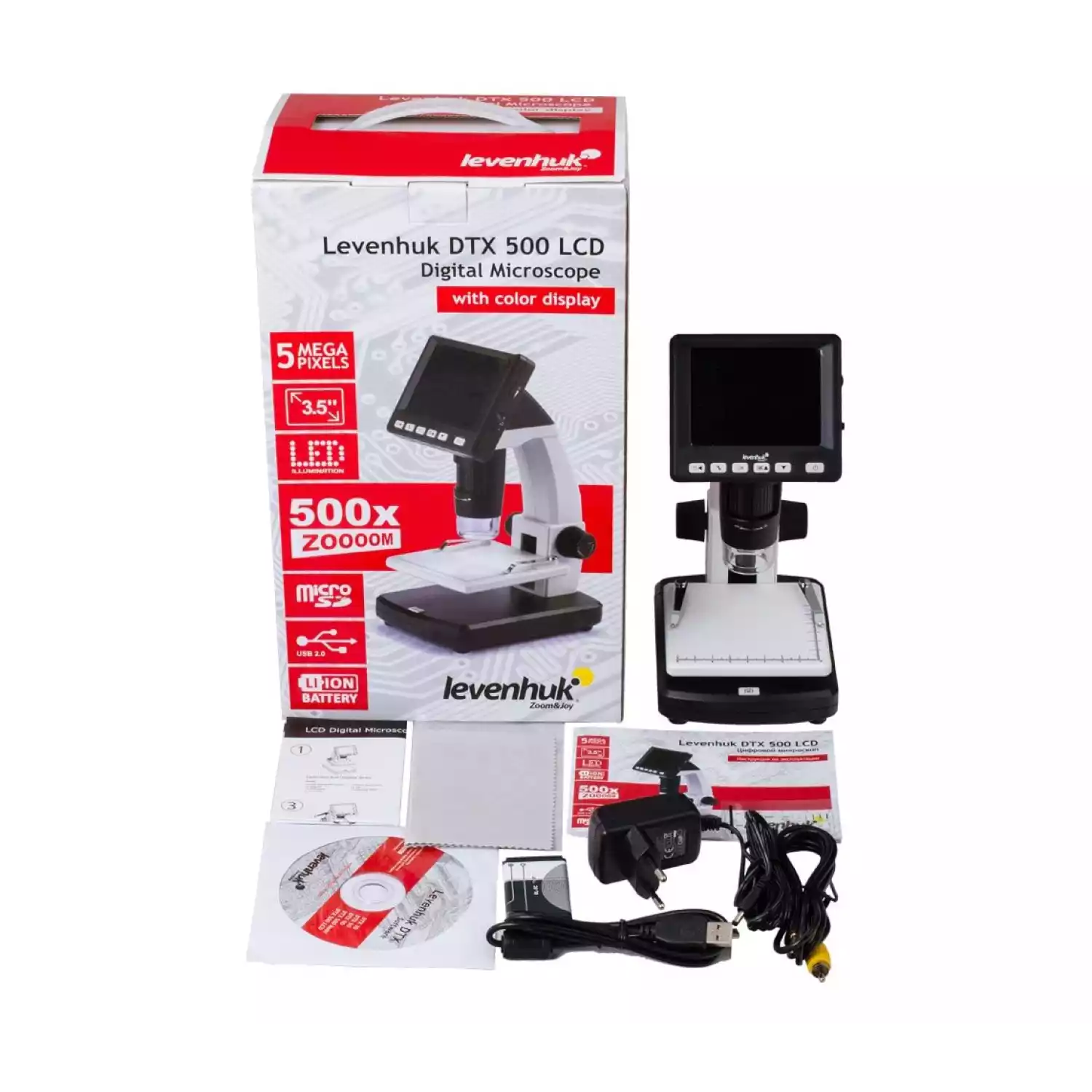 Микроскоп Levenhuk DTX 500 LCD - 3