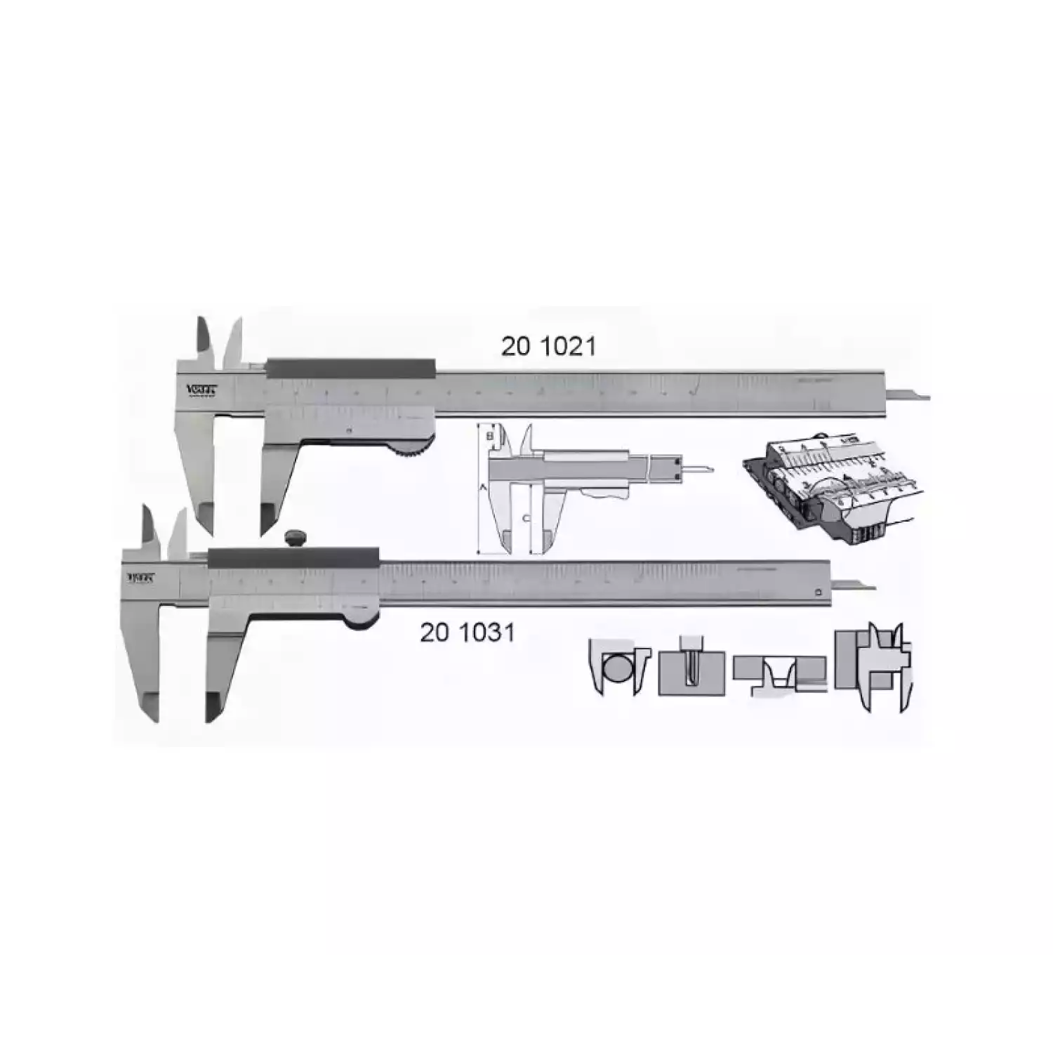 Штангенциркули Vogel для мастерских - 1