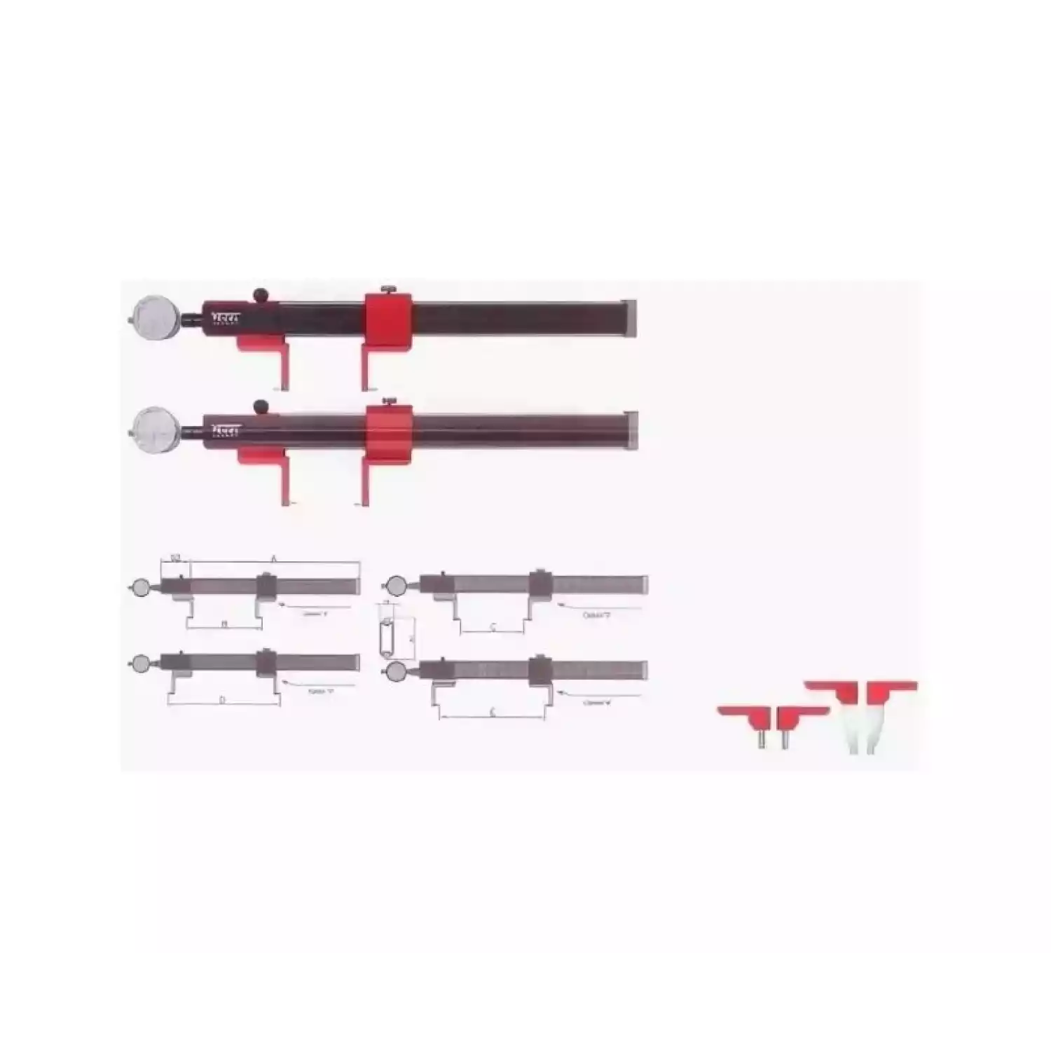 Универсальные измерители канавок с отчетом по индикатору - 1